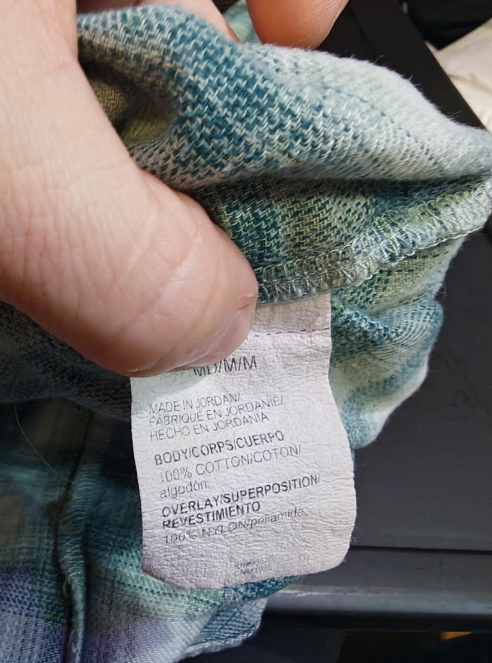 Under Armour Women's Teal and White Plaid Hooded Button-Up Size M - Picture 9 of 9